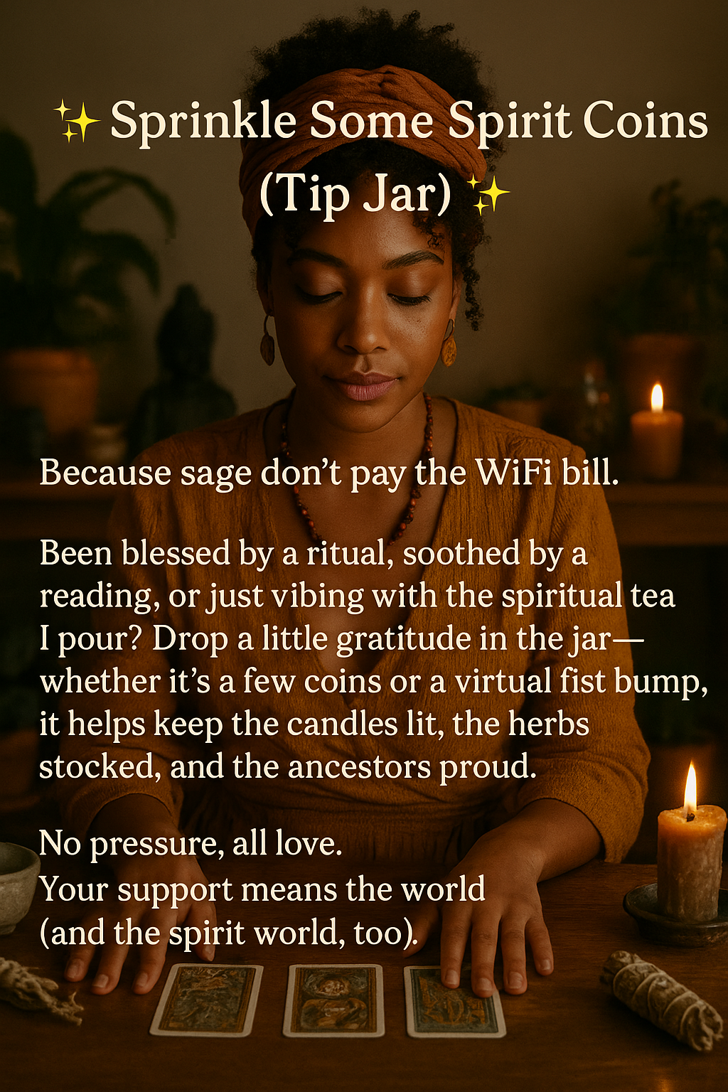✨ Sprinkle Some Spirit Coins (Tip Jar) ✨