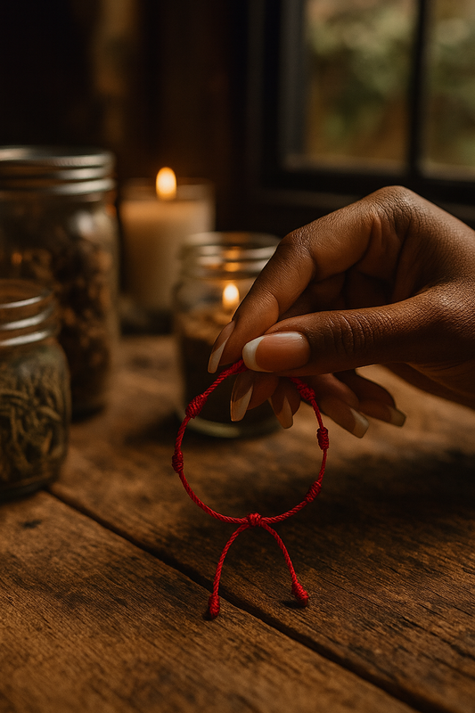7 Knot Protection Bracelet for Children; Blessed by the Black Madonna