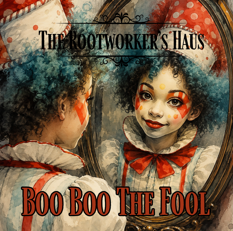 Boo Boo the Fool | Exposure & Discernment Conjure Candle