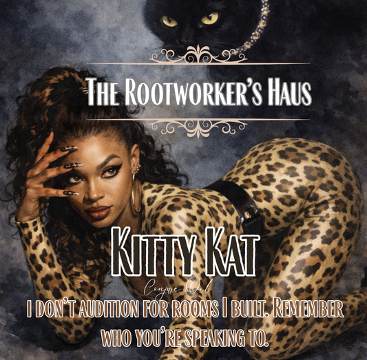 Kitty Kat: Conjure Oil for Glamour, Authority, and Baneful Confidence